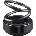 Dsodorisant de voiture solaire - noir - diffuseur d?aromathrapie - parfum naturel - 40 jours dutilisation ...