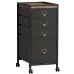 Desserte de bureau - caisson bureau de rangement à 4 tiroirs mobile en métal 37 cm x 30 cm x 66 cm - ... Desserte de bureau - caisson bureau de rangement à 4 tiroirs mobile en métal 37 cm x 30 cm x 66 cm - ...