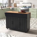 Desserte de cuisine blot de cuisine  roulettes avec table rtractable tiroir et porte - serviettes129 ...