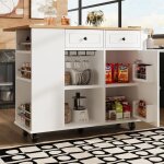 Desserte de cuisine extensible 120 x 42 - 76 x 91cm chariot lot de cuisine  roulettes avec tagres ...