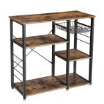Desserte de cuisine - �lot de cuisine rustique - design loft fonctionnel et �l�gant (90 x 40 x 84 cm) ...