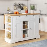 Desserte de cuisine mobile 132x70x87cm 3 tiroirs et 2 portes prise de courant tagre  pices porte ...