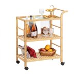 Desserte de cuisine roulante svw24 - n sobuy -  3 niveaux avec poigne - 85x655x80 cm
