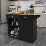 Desserte de cuisine  roulettes 2 tiroirs - lot chariot de cuisine avec - lan de travail pliable aspect ...