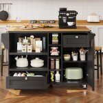 Desserte de cuisine  roulettesbuffet de cuisinechariot ilot de cuisine2 tiroir + 1porte + tagre + ...