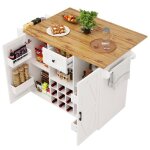 Desserte cuisine  rouletteslot central mobilebuffet cuisine avec plateau de table pliableespace de ...