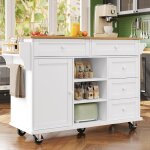 Desserte de cuisine sur rouletteschariot de service avec 5 tiroir 1 porte tagre porte - serviettechariot ...