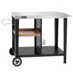 Desserte extrieure pour plancha - royal gourmet - chariot pour barbecue avec dessus de table 85 x 50cm ...