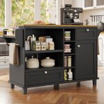Desserte lot de cuisine desserte  roulettes chariot de cuisine 6 compartiments ouverts 1 porte 129 ...