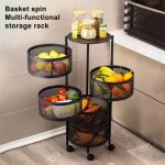 Desserte  roulettes cuisine chariot de rangement tagre roulante 3 niveaux