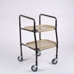 Desserte de table roulante chocolat 48 cm