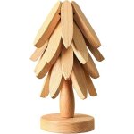 Dessous de plat en bois rustique tapis polyvalent pour th�i�res bols isolation �cologique usage cuisine ...