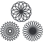 Dessous de plat silicone 3pcs anti - drapant anti - chaleur 250 c multifonction repose - cuillre dessous ...