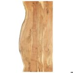 Dessus de meuble lavabo - aca - 140 cm - bois dacacia massif - �paisseur 25 mm - bord vivant