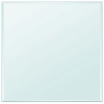 Dessus de table carr en verre tremp 800x800 mm transparent plateau de table durable plateau bureau ...