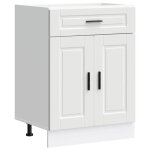 (solde d�t�)armoire de cuisine / colonne de cuisine - pieds r�glable - blanc bois ding�nierie aspect ...