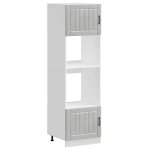 (solde dété)armoires de four / colonne de cuisine - 2 pcs kalmar - pieds réglable - gris béton bois dingénieri ... (solde dété)armoires de four / colonne de cuisine - 2 pcs kalmar - pieds réglable - gris béton bois dingénieri ...