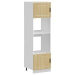 (solde d�t�)armoires de four / colonne de cuisine - 2 pcs porto - pieds r�glable - ch�ne sonoma bois ...