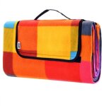 Detex couverture de pique - nique multicolore pliable avec poignée pratique plaid imperméable thermo ... Detex couverture de pique - nique multicolore pliable avec poignée pratique plaid imperméable thermo ...