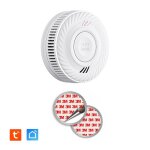 D�tecteurs de fum�e - pile 10 ans scell�e - connect� wifi - normes ce et en + kit de fixation magn�tique ...