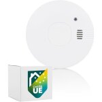 D�tecteur de fum�e - pile rempla�able - capteur optique - bouton de test - fonction silencieux - fsm