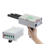 Dtecteur de mtaux  main profondeur de dtection de 20 mtres systme de sonde double gris
