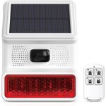 D�tecteur de mouvement solaire - vsndiuhidhgoashdf - mod�le standard - ip65 - 120 db - d�tection 8m / ...