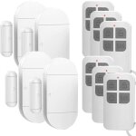 D�tecteur ouverture porte chatthen avec sir�ne 130 db - alarme sans fil magn�tique (paquet de 4)