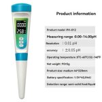 D�tecteur de ph - m�tre alimentaire ph - 012 testeur de qualit� de leau num�rique lcd r�tro�clair� stylo ...