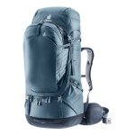 Deuter sac  dos ptrole gris bleu pour femme et homme - voyager 65 plus 10 sl atlantic - ink 285115