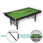 Devessport billard amricain pliable california 7ft pieds mtalliques table de jeu pliante stable gain ...