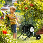D�vidoir de tuyau darrosage convient pour un 30 m de tuyau de 16mm d�vidoir chariot enrouleur m�tal vert?sans ...