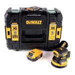 Dewalt dcw 210 nt ponceuse excentrique sans fil et sans balais 18v 125 mm + 1x batterie 50 ah + coffret ...