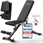 Dh fitlife banc de musculation pliable rglable pour dvelopp couch curl biceps pliable et plus stable ...