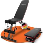 Dh fitlife - banc pliable 8 en 1 gain de place 80 % banc de musculation r�glable appareil abdos pour ...
