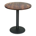 Dhhozamz table � manger xl 70x70x75 cm - table de bar bois m�tal table mange debout fer design - style ...