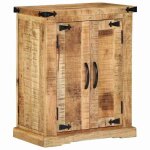 (soldes dhiver)buffet - clarence - commode / buffet de cuisine 55x35x70 cm - bois massif mangue brut ...