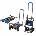 Diable cosco - 12222bg1ue - chariot charge 135kg multi - position pliant transport diable (bleu)