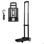 Diable pliant à 2 roues - duoku - chariot à bagages compact - capacité de charge 499 kg - avec corde ... Diable pliant à 2 roues - duoku - chariot à bagages compact - capacité de charge 499 kg - avec corde ...