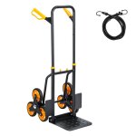 Diable repliable extensible charge max 200kg 6 roues chariot de transport pliable escalier?durable et ...