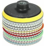 Diamant meuleuse disque 11 morceaux de 4 pouces de diamant humide tampons de polissage disque abrasif ...