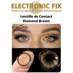 Diamond brown lentilles de contact cosm�tiques color�es yeux multicolores pupilles de beaut� diamond ...