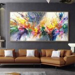 Diamond painting abstrait color� broderie diy 5d diamant painting 50x100cm canevas kit complet strass ...