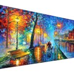 Diamond painting broderie diamant peinture kit complet en perle diamant a coller paysage canevas tableau ...