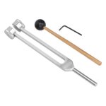 Diapason de gu�rison soulagement du stress grand ensemble de diapason 128 hz avec sac de rangement pour ...