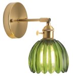 Diday applique murale int�rieure avec interrupteur abat - jour en verrelampe murale industrielle vintage ...