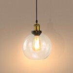 Diday r�tro suspension luminaire vintagelustre industrielle abat - jour en verre e27 lampe de plafond ...