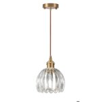 Diday suspension luminaire industriellustre vintage abat - jour en verre design fleur lampe de plafond ...