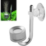 Diffuseur dioxyde de carbonediffuseur de co2 daquarium avec ventousepour aquariumargent Diffuseur dioxyde de carbonediffuseur de co2 daquarium avec ventousepour aquariumargent