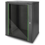 Digitus armoire r�seau - rack 19 pouces - 16u - montage mural - profondeur 450 mm - capacit� de charge ...